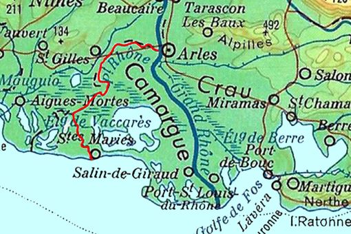 map petit Rhône